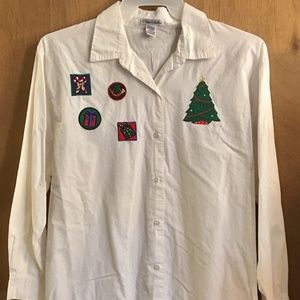 Misses Medium Robin Sinkler Christmas Shirt